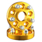 5x100 a 5x114.3 forjó el adaptador céntrico de la rueda del eje de aluminio para el color oro de SUBARU