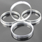 Los anillos céntricos del eje de rueda de Aliuminum OD74.1 ID72.6 con anodizan capas