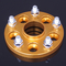5x100 a 5x114.3 forjó el adaptador céntrico de la rueda del eje de aluminio para el color oro de SUBARU